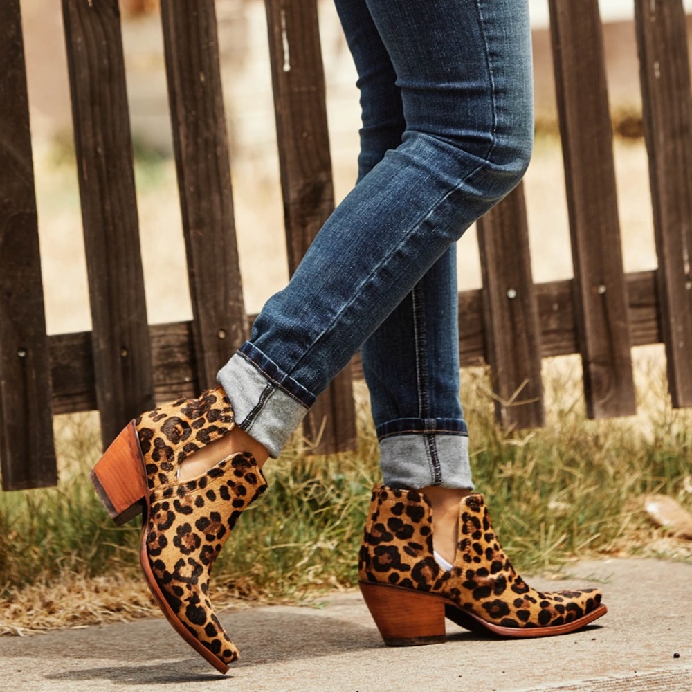 Ariat Dixon Haircalf Western Boot - Leopard